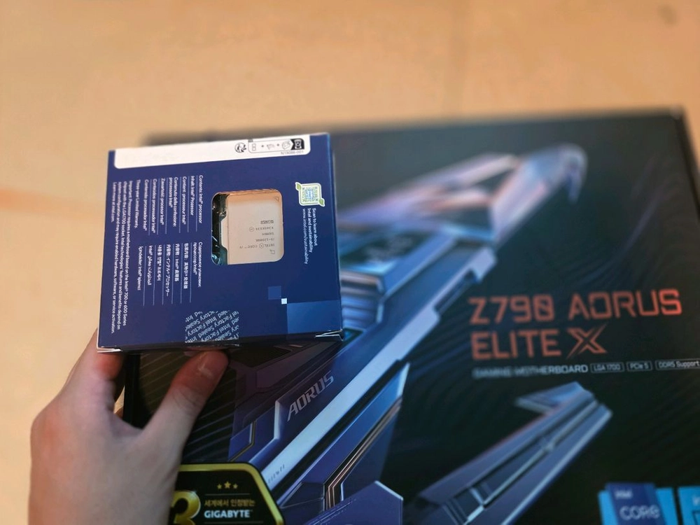 인텔 i9 13900k+z790 어로스엘리트X as0 이미지