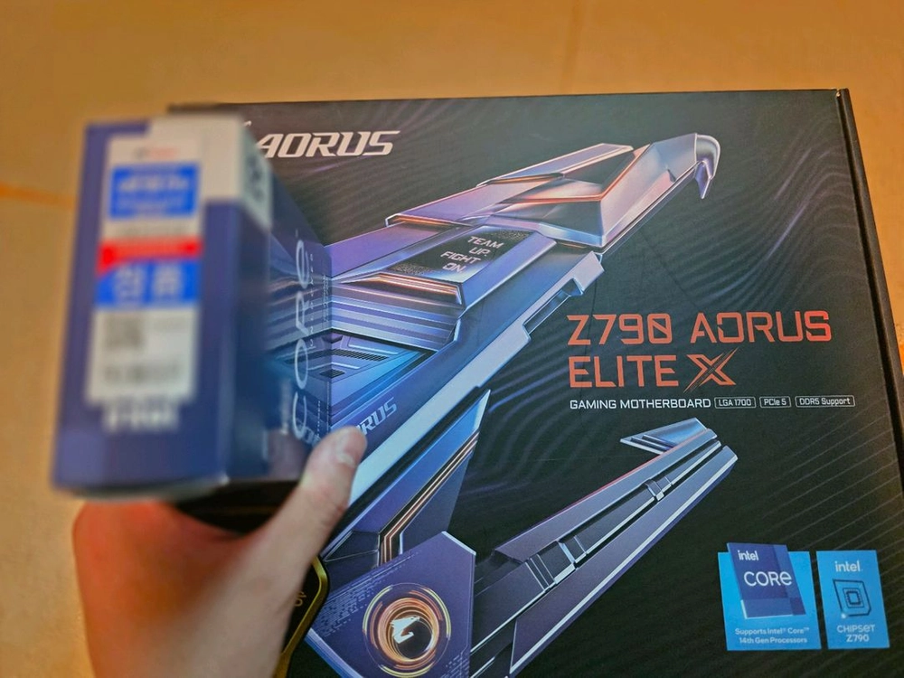 인텔 i9 13900k+z790 어로스엘리트X as0 이미지