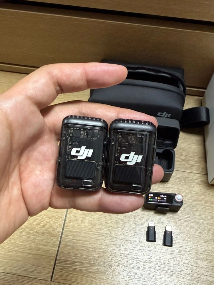 dji mic2 송수신기 세트, 블루투스 마이크, 무선마이크, 카메라 마이크 이미지