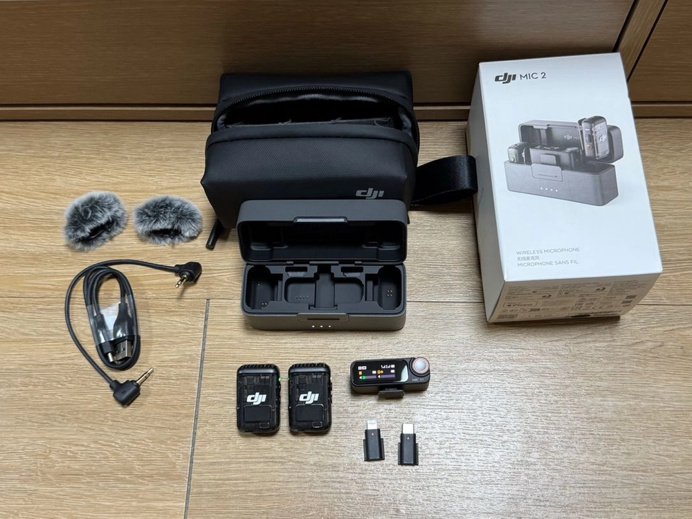 dji mic2 송수신기 세트, 블루투스 마이크, 무선마이크, 카메라 마이크 이미지