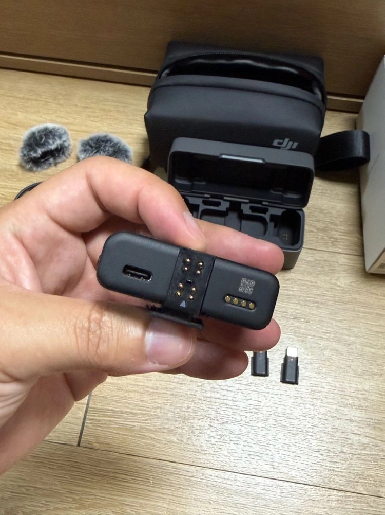dji mic2 송수신기 세트, 블루투스 마이크, 무선마이크, 카메라 마이크 이미지