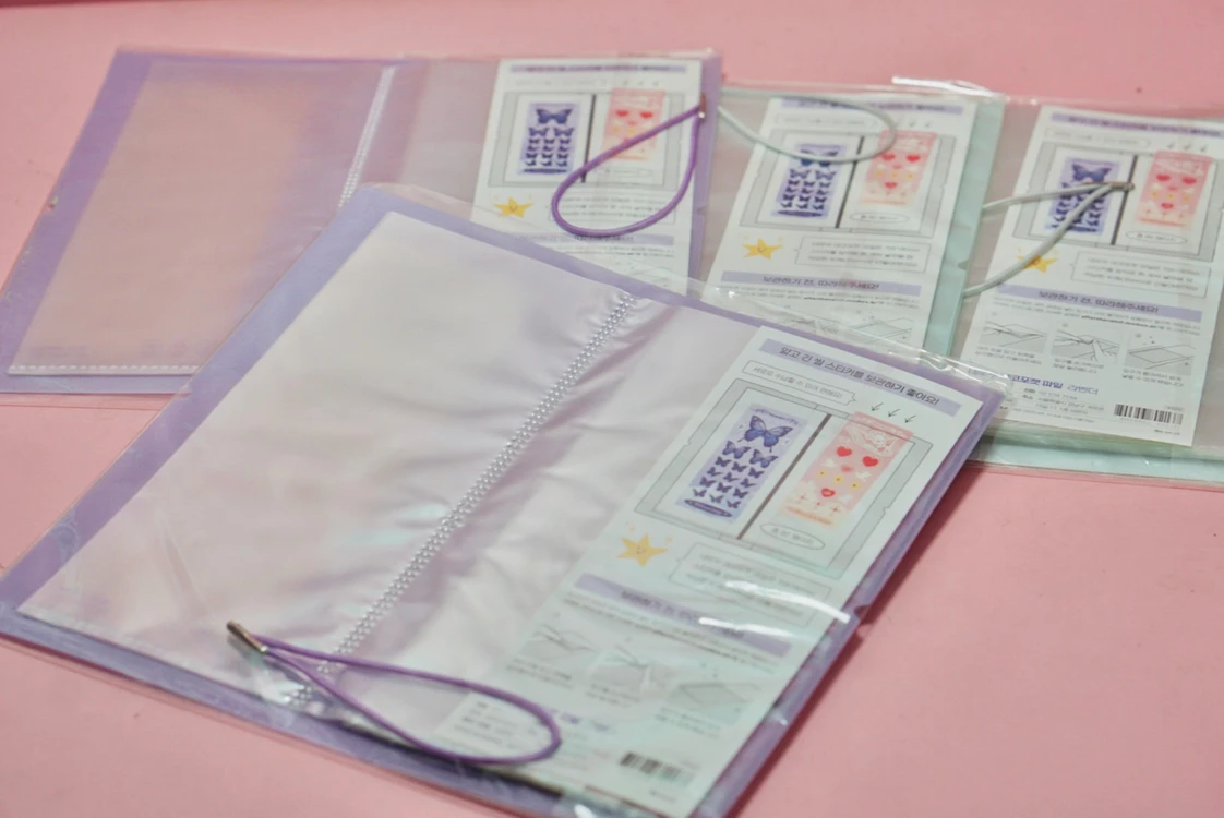 비온뒤 데코포켓 씰스티커 파일 (씰스티커 바인더) 3개 일괄 새제품 이미지
