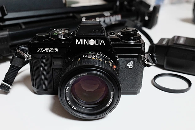 미놀타 x-700 x700(MD50mm F1.4 ,AUTO 700PX,삼각대) 입문용세트 팝니다 이미지