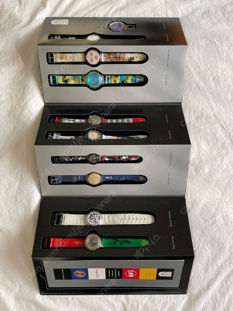 1996년 애틀랜타 올림픽을 100 기념하여 스와치(Swatch)시계 이미지