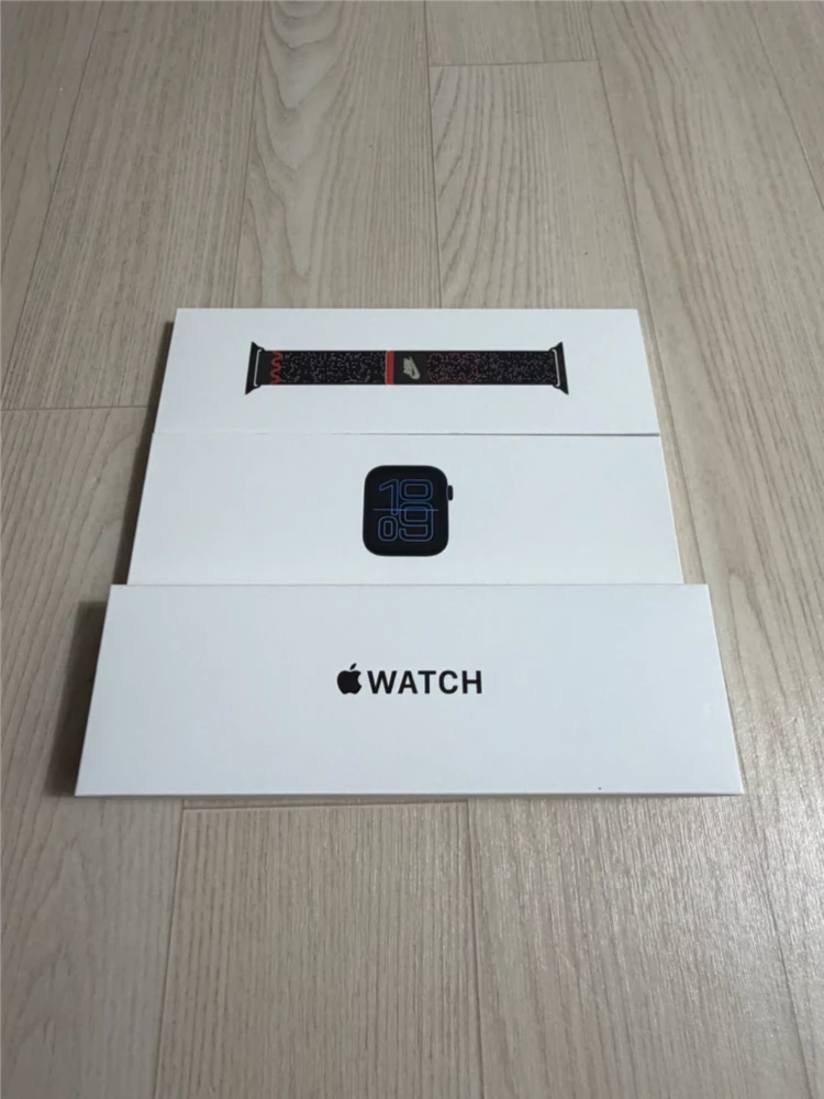애플워치 SE3 미드나이트 GPS 44MM 나이키 스포츠 루프 단순개봉 이미지