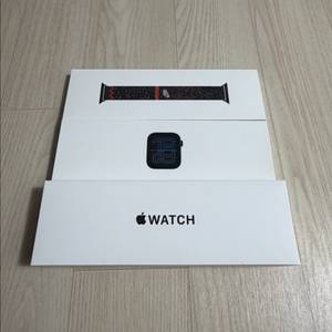 애플워치 SE3 미드나이트 GPS 44MM 나이키 스포츠 루프 단순개봉 이미지