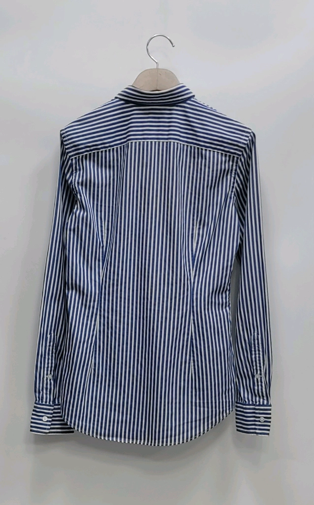 POLO 폴로 랄프로렌 슬림 스트레치 스트라이프 셔츠 / 여 4 (160-88a) 네이비 화이트 이미지