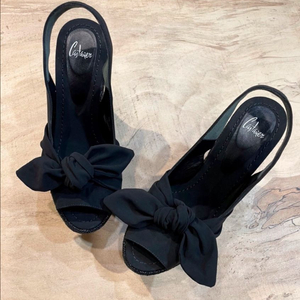 Castaner 까스따네르 블랙 웨지 힐 샌들 35 (225-230) 이미지