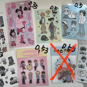나루토 은혼 윈브레 오란고교 등 통판 비공굿 씰 스티커, 키링 양도합니다 이미지