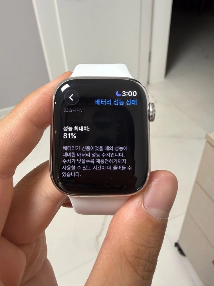 애플워치8 45mm 스테인리스 셀룰러 이미지