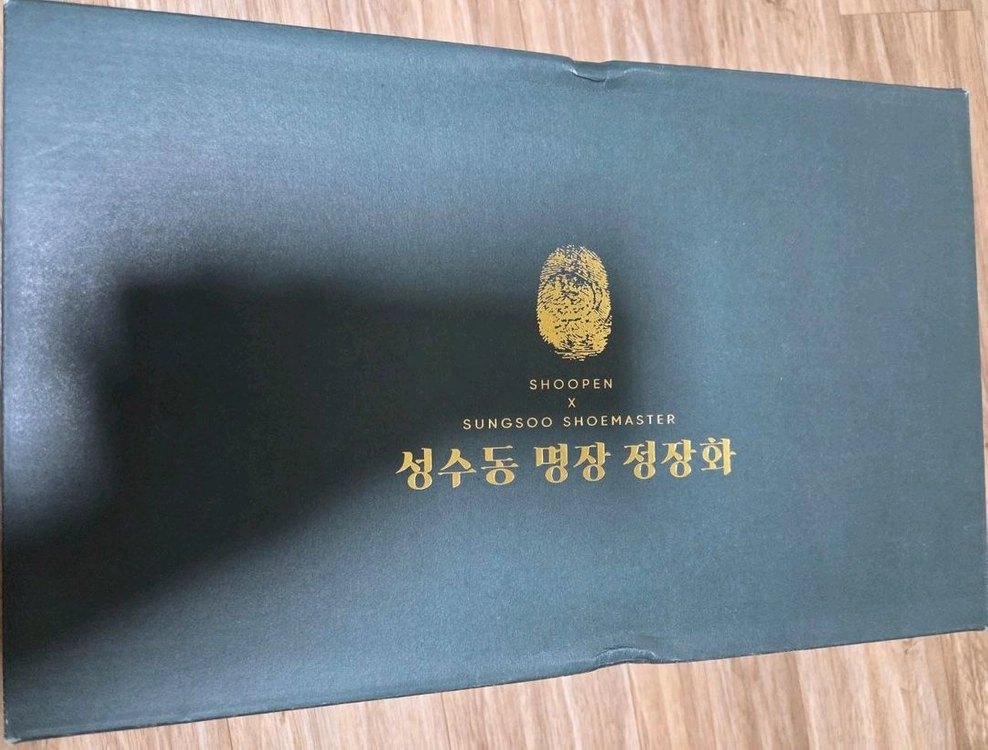 [미착용 제품] 슈펜 성수동 명장 구두 정장화 컴포트 밴딩 더비슈즈 BYSM78A31 블랙 / 브라운 280 사이즈 이미지
