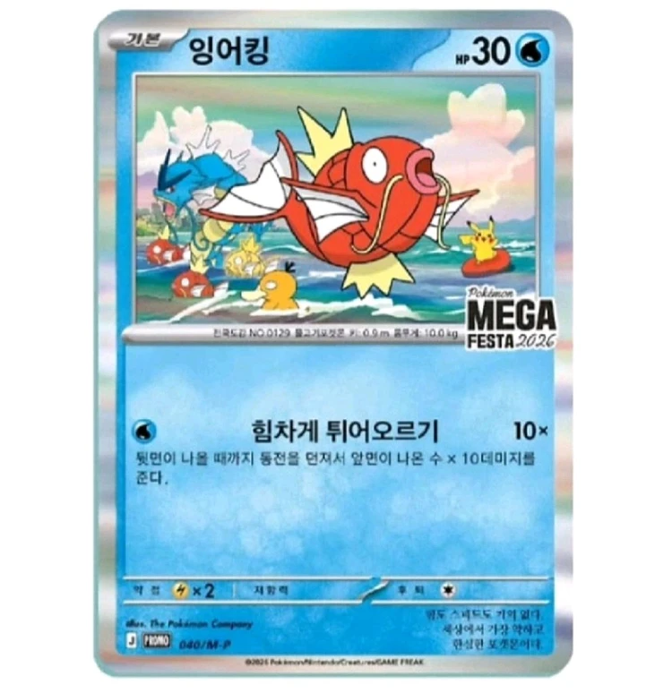 잉어킹 프로모카드 팝니다~(최저가) - 안심되는 중고거래