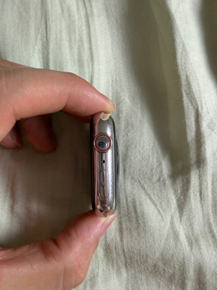 애플워치8 스테인리스 실버 45mm 셀룰러 이미지