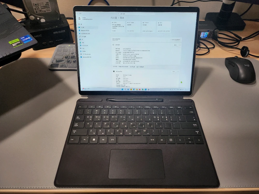 MS 서피스 프로8 i5, SSD 256GB, RAM 8GB 판매 이미지