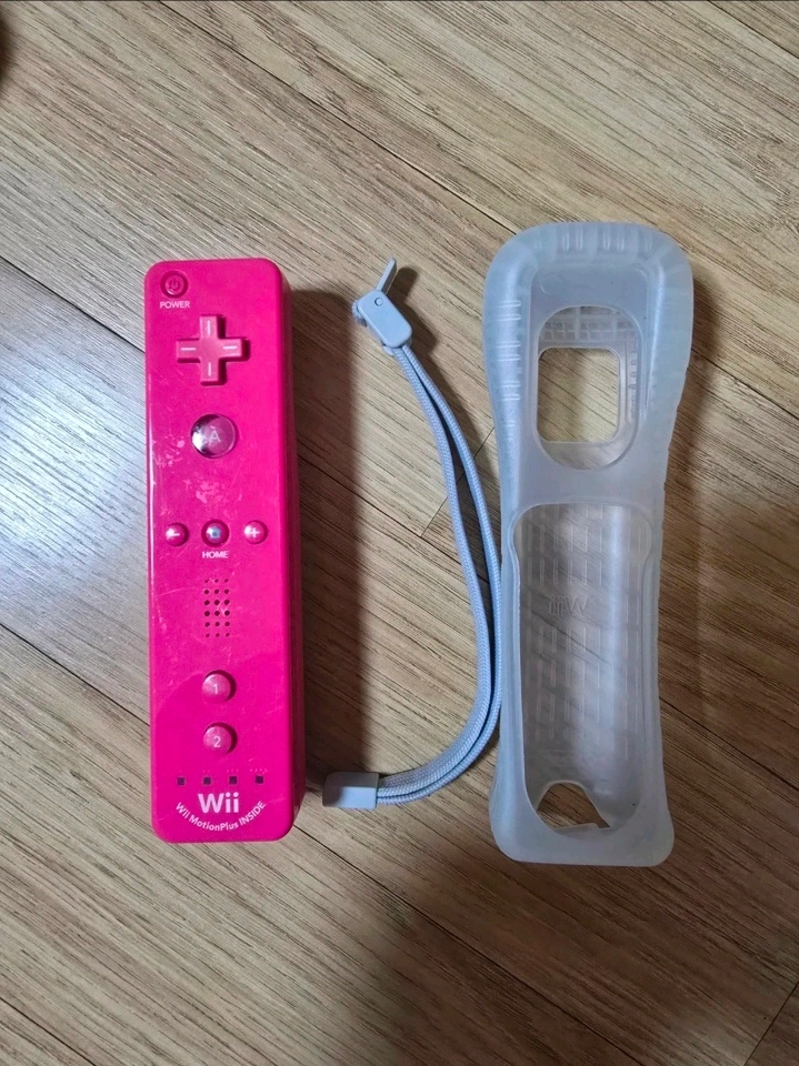 닌텐도위 Wii 정품 모션플러스 리모컨 핑크 이미지