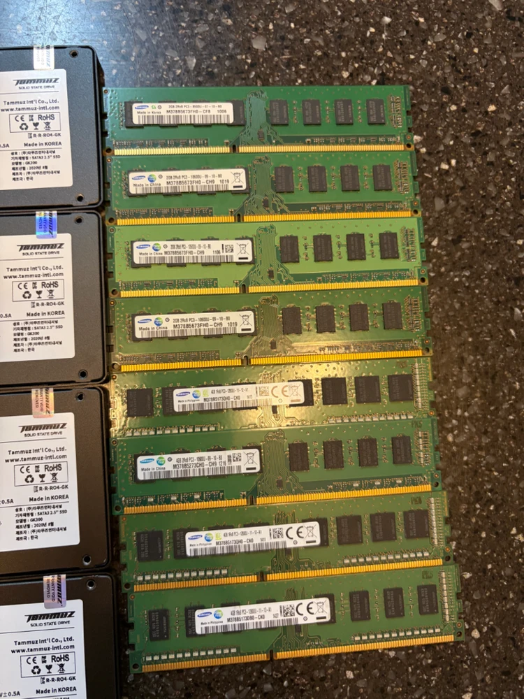 ssd4개, ddr3램 8개 일괄판매 이미지
