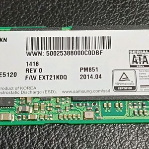 삼성 M.2 sata ssd 128gb 이미지