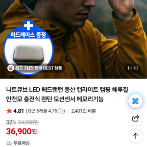 니트큐브 헤드랜턴 이미지