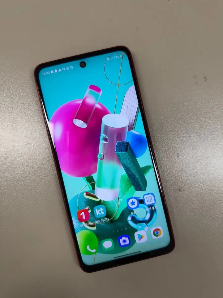 LG Q92 레드 128G 미파손 무잔상 가성비 단말기 초저렴 5만원 이미지