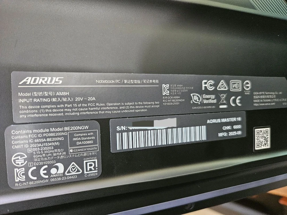 부산) GIGABYTE AORUS MASTER 18 BZHC6 최고사양 노트북 이미지