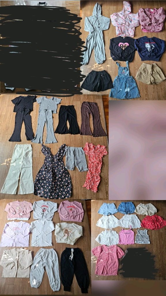 여아옷 120호130호 봄가을여름 일괄 이미지