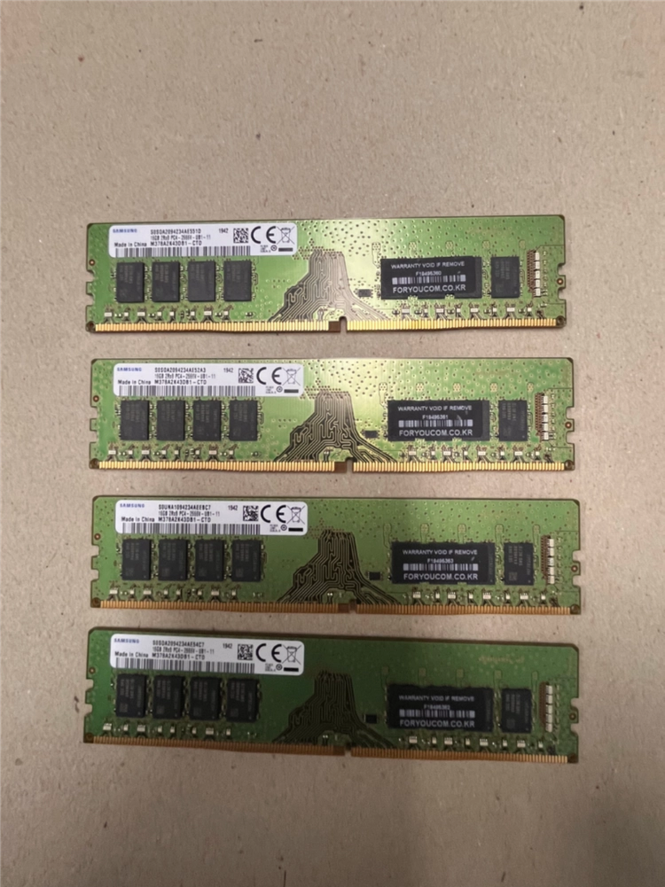 삼성 DDR4 16GB PC4-2666V 메모리(램) 4개 이미지