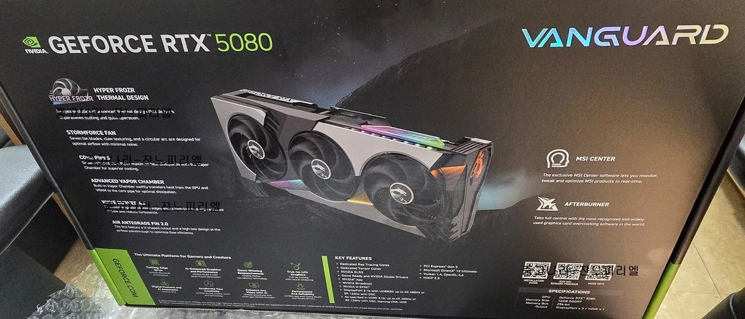 [미개봉]MSI RTX 5080 뱅가드 그래픽카드 팝니다 이미지