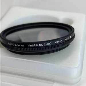 k&p 가변 ND필터 49mm nd2-400 +스텝업링 46-49 +렌즈캡 이미지