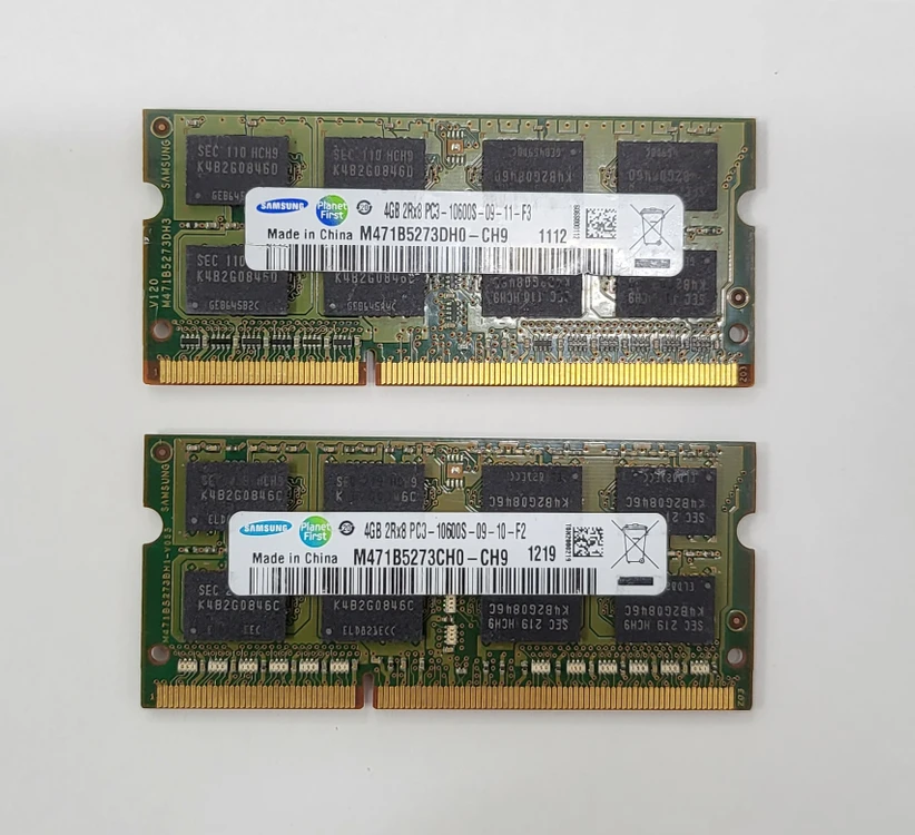 삼성 노트북 램 DDR3 4GB 2개 일괄 (PC3-10600S) 이미지