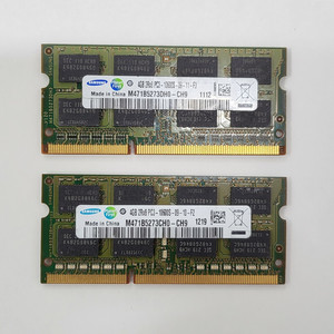 삼성 노트북 램 DDR3 4GB 2개 일괄 (PC3-10600S) 이미지