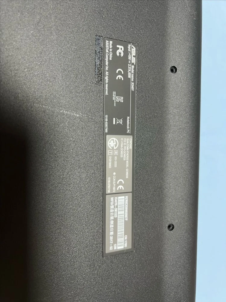 ASUS X540Y 노트북 (AMD) 부품용 이미지