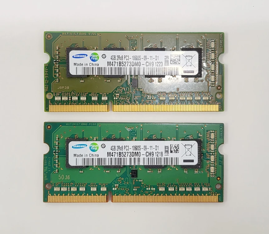 삼성 노트북 램 DDR3 4GB 2개 일괄 (PC3-10600S) 이미지