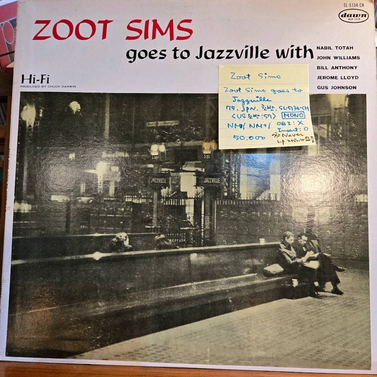 Zoom Sims.goes to jazz ville.75.jpn.초반.NM/NM+.민트급LP 이미지