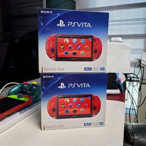 [판매중] PSVITA(PS비타) 2세대 한정판 메탈릭 레드 풀박스 A급 판매합니다. 이미지