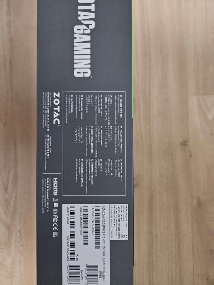 산지 한달도 안된 ZOTAC 5060TI 그래픽카드 판매합니다. 이미지