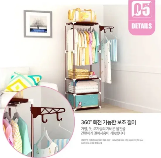 할인 새상품(수량별할인) 스틸2단조립행거 행거 드레스룸 조립식 맞춤형 이미지