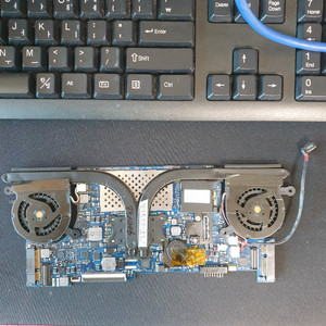 부품용 NT900X3D-A64노트북 메인보드 고장 이미지
