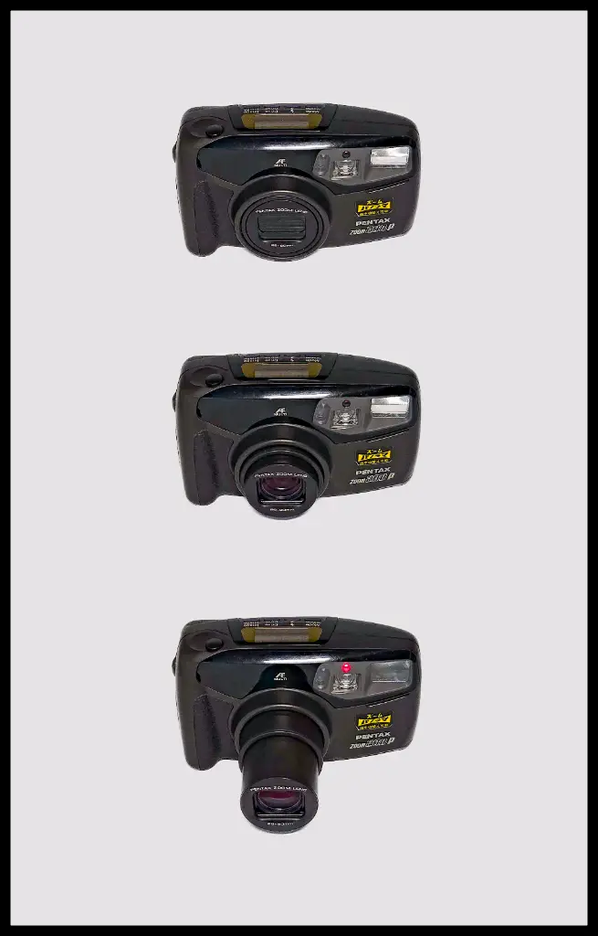 PENTAX ZOOM 280P. 필카. 컴팩트 카메라 상 수상. 이미지