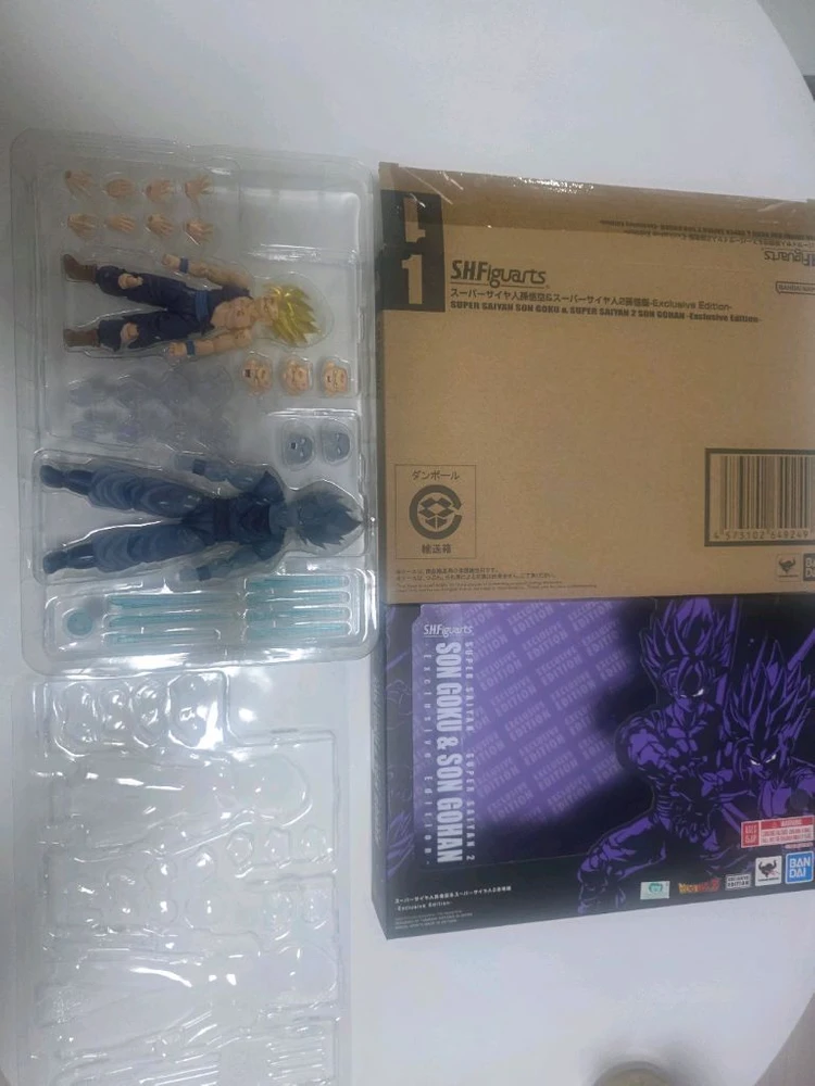 shf 드래곤볼 sdcc 손오공 손오반 부자 에네르기파 개봉전시품 판매합니다 이미지