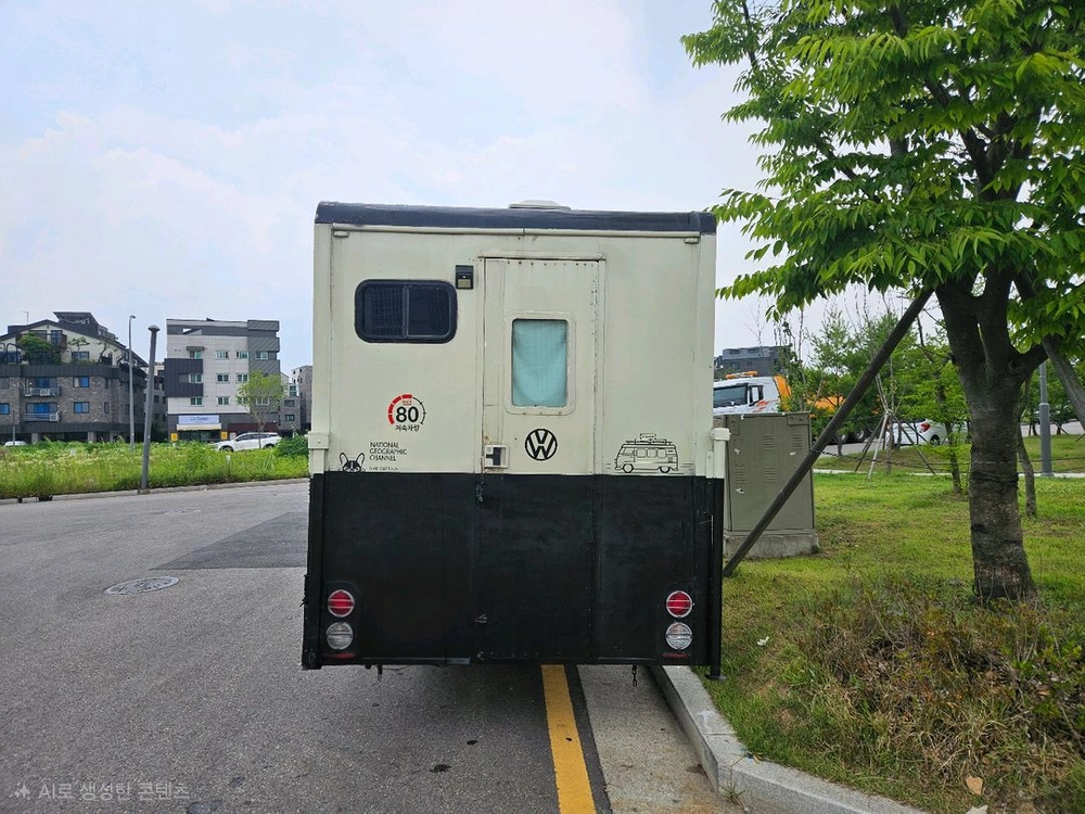 농막등 정박용 캠핑카판매합니다. 이미지