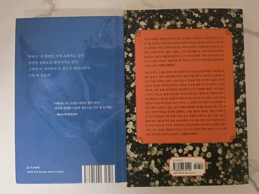 베스트셀러 도서 채식주의자 / 소년이 온다 책 (한강 장편소설) 이미지