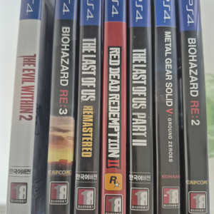 PS4 게임 타이틀 7종 세트 이미지
