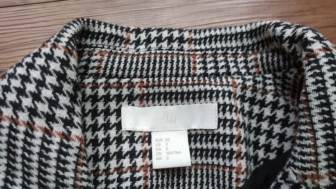 여성 55 66 체크 쟈켓 재킷 지오 플라스틱아일랜드 이미지