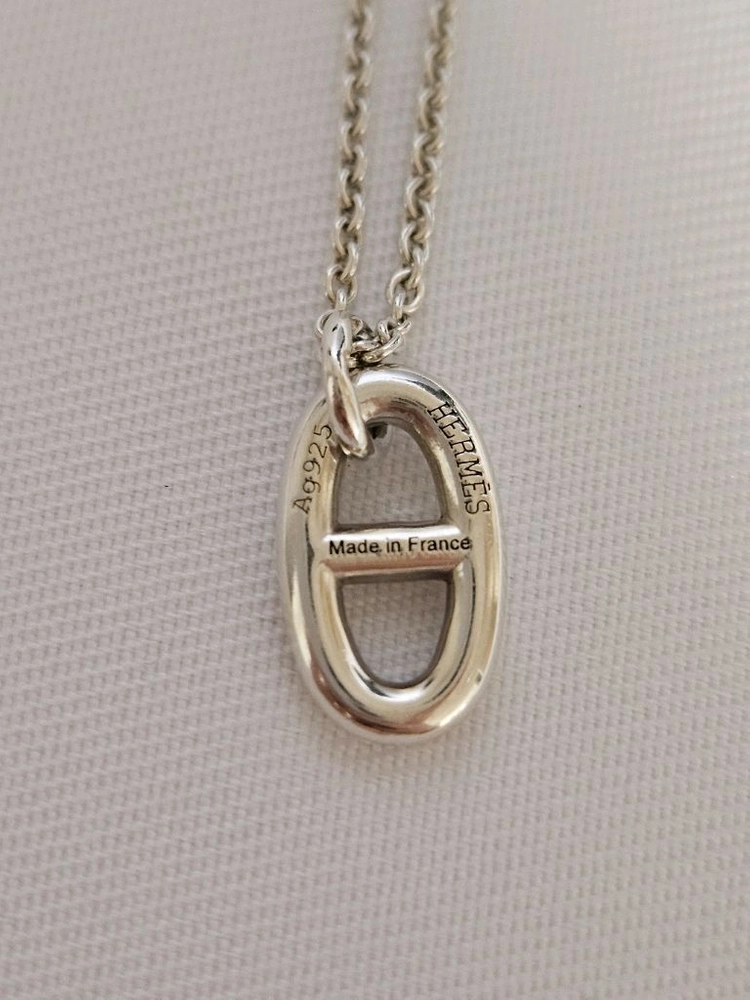 에르메스 파랑돌 샹달 실버 목걸이 이미지