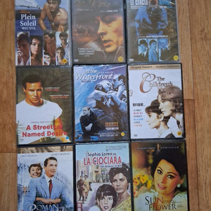 DVD명배우영화. 알랑드롱.말론 브란도.오드리햅번.소피아로렌.9장일괄 이미지