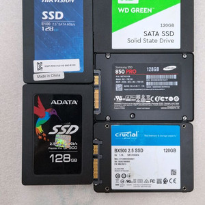컴퓨터 저장장치 2.5인치 SSD 128GB 5개 일괄 이미지