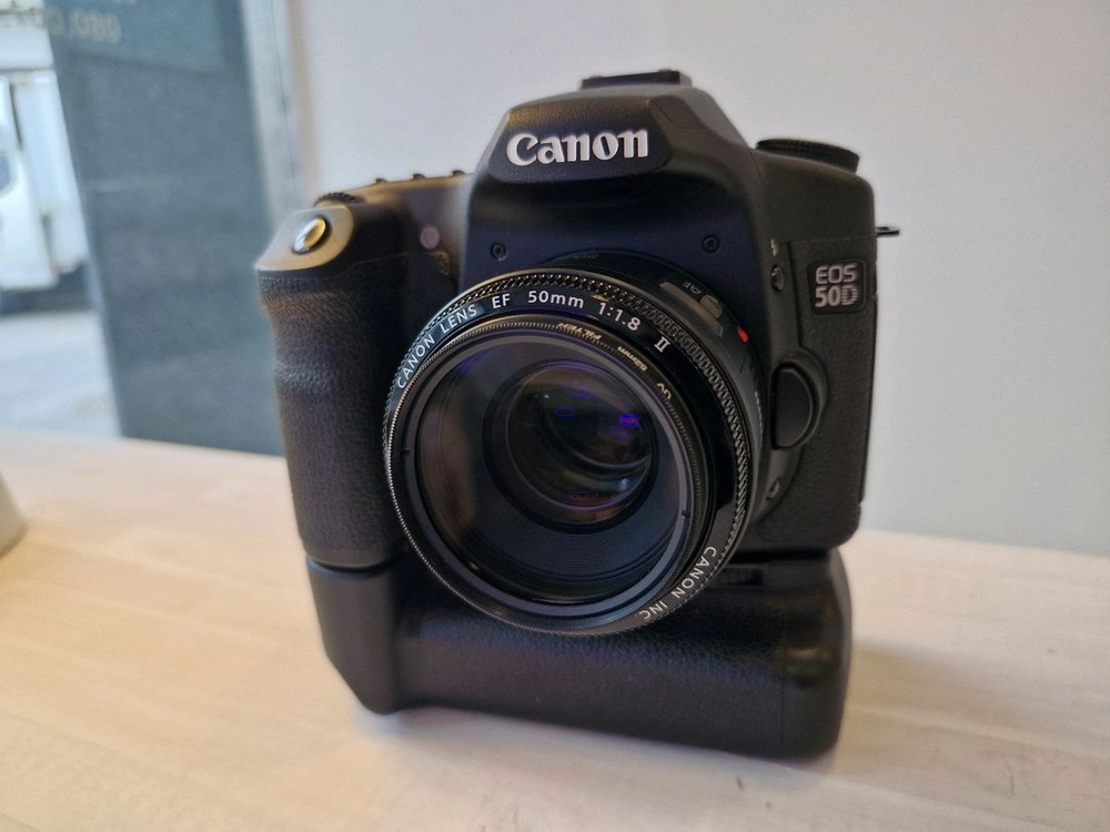 (신품급:15,000컷대) 캐논 EOS 50D + 50mm 1.8 렌즈+정품세로그립+정품가방 (클리닝완료) 이미지