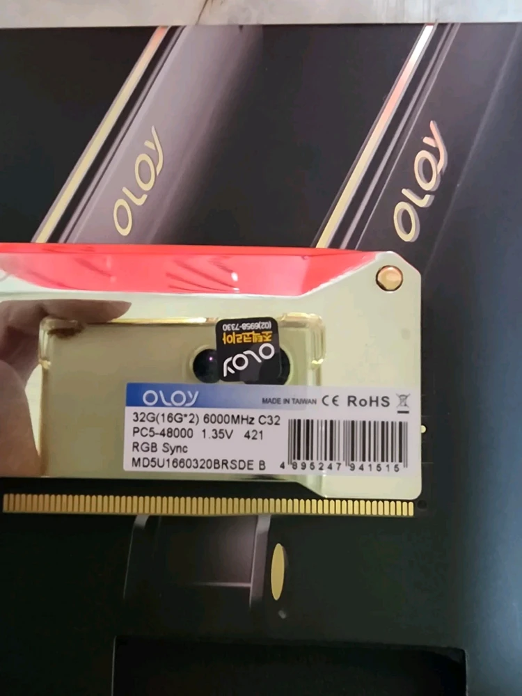a다이 정품 oloy ddr5 6000 cl32 16x2 32gb 이미지