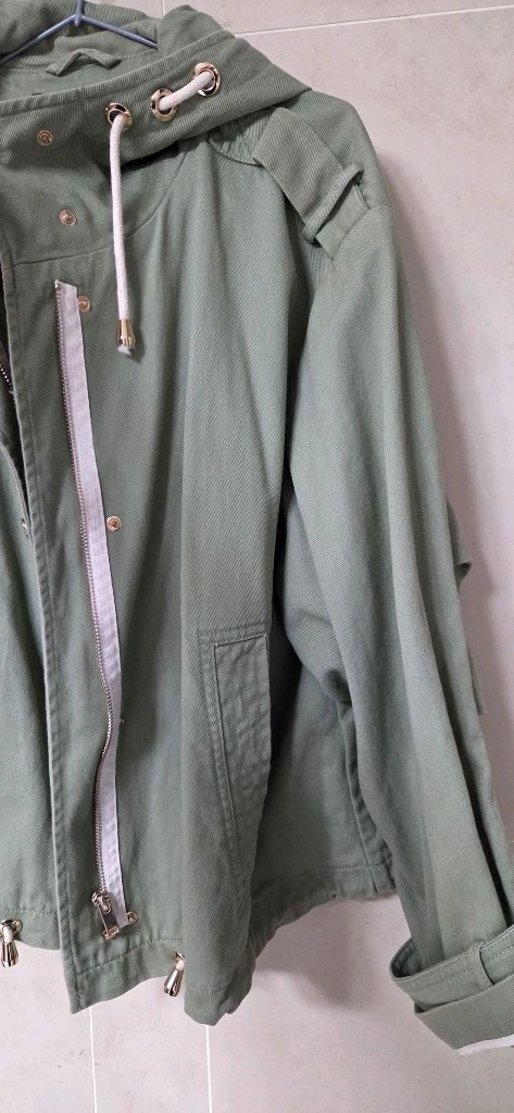 자라(ZARA) light green 야상 자켓 여성용 S사이즈(오버핏)66-66반추천가오리핏 택포 이미지