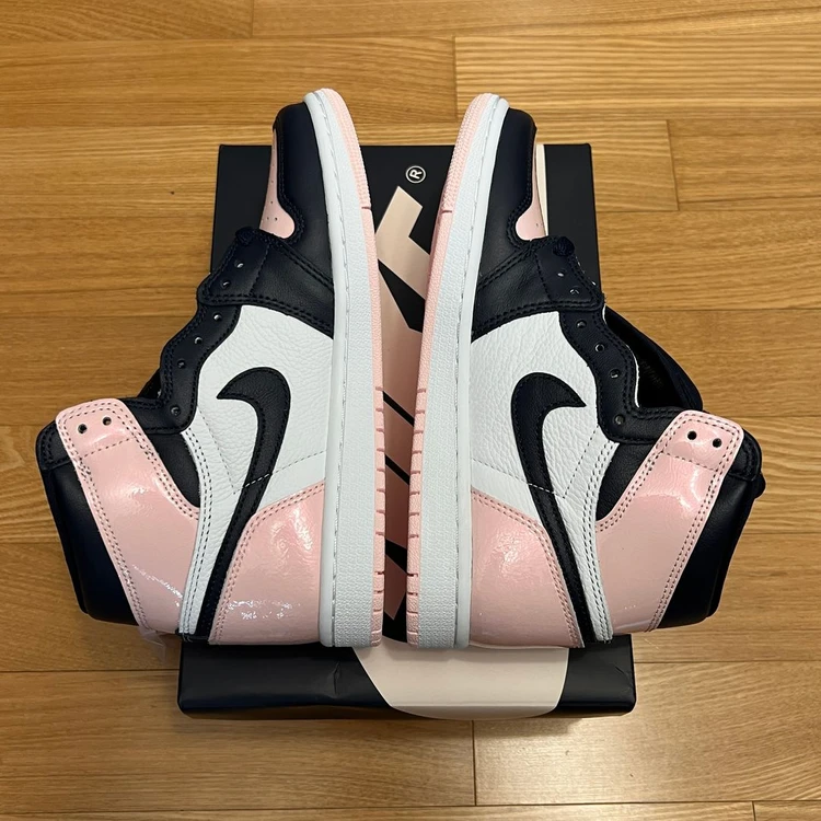 나이키 우먼스 조던1 하이 애트모스피어 240 버블검 핑크 새제품 Nike 스니커즈 운동화 신발 DD9335-641 이미지